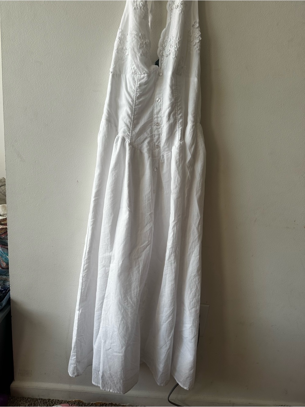 wild fable White Lace-Detail Maxi Dress - Picture 1 of 9